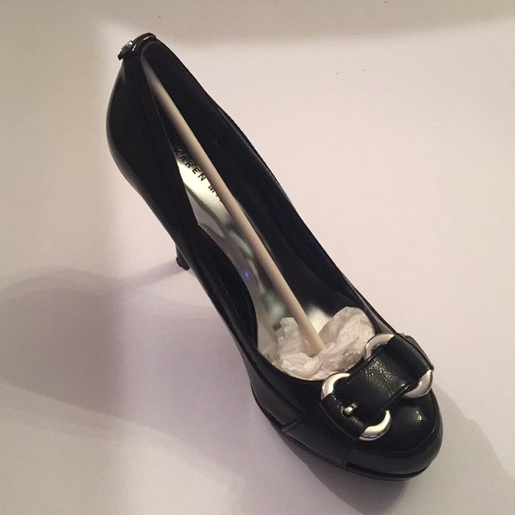 KAREN MILLEN BLACK PATENT - Picture 3 of 7